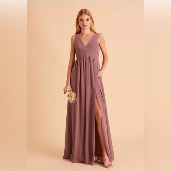 Birdie Grey Laurie Empire Dress - Dark Mauve - NWT Size XS - Picture 4 of 7